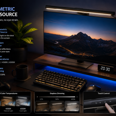 Monitor Computer Atmosphere Light Esports Game Aluminum Alloy