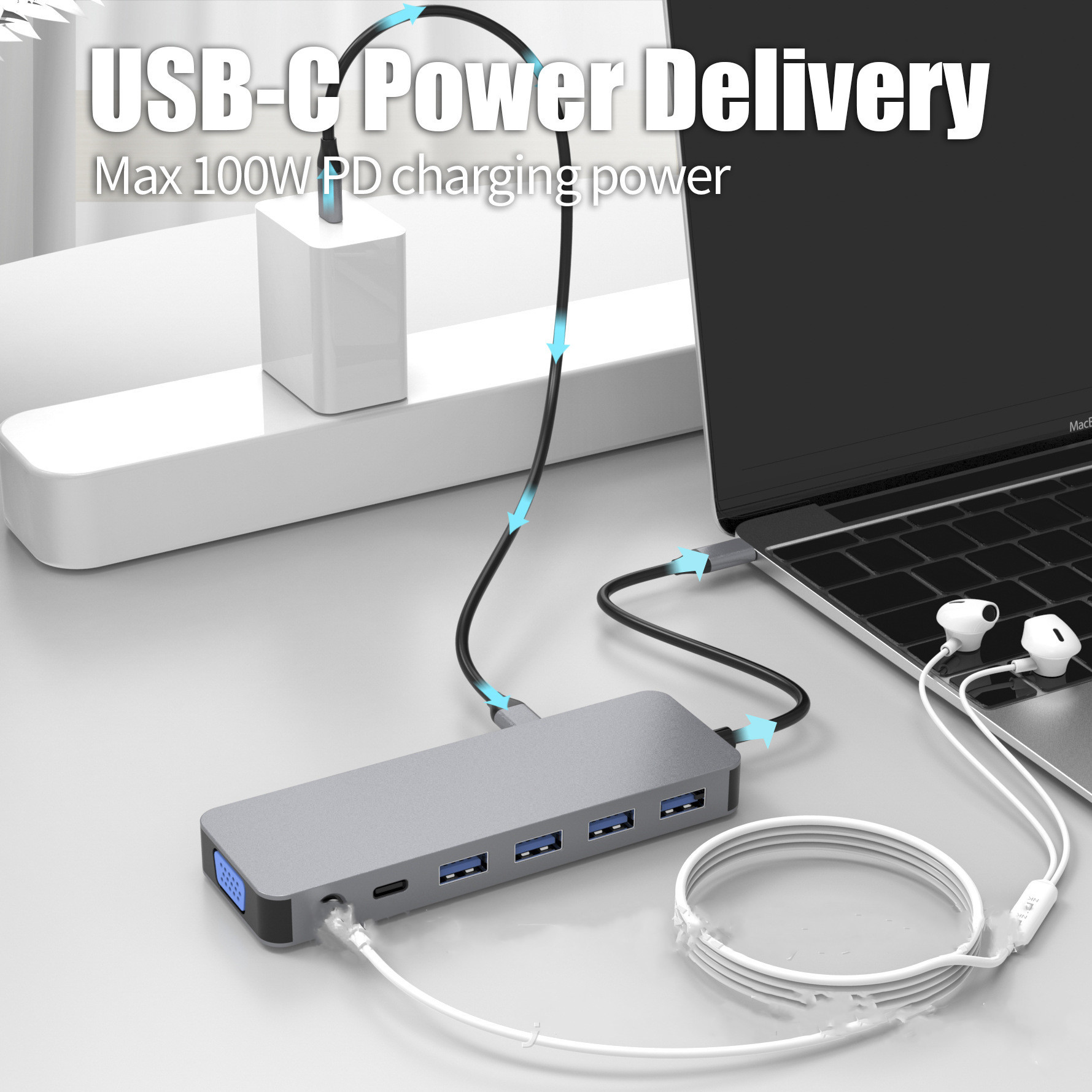13-in-1 Premium USB-C Hub - Image 5