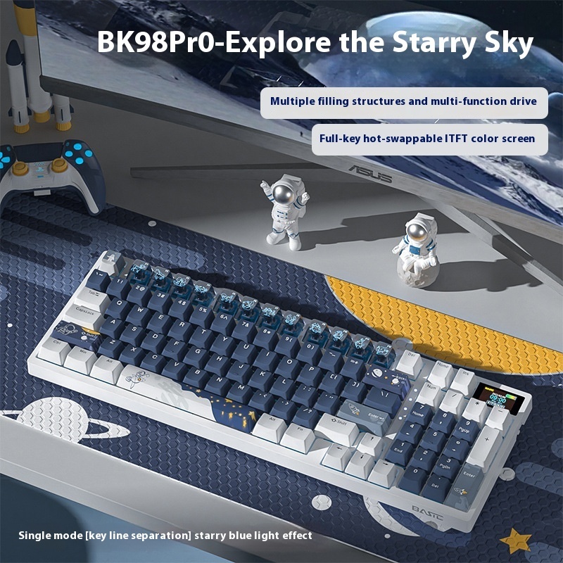 Wireless Mechanical Keyboard Three-mode Bluetooth - Image 3