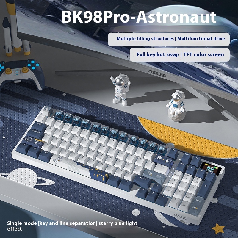 Wireless Mechanical Keyboard Three-mode Bluetooth - Image 10
