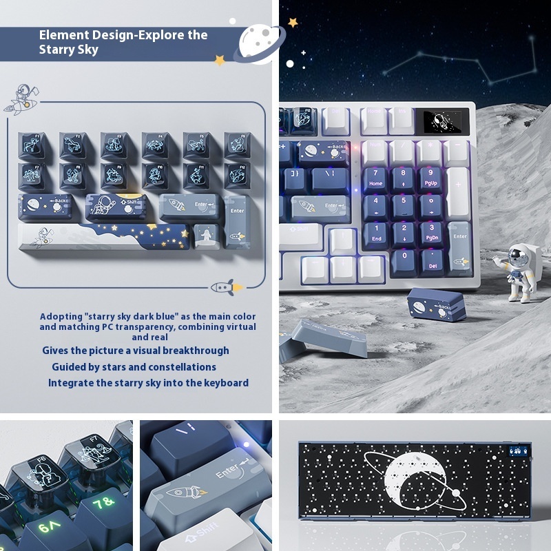 Wireless Mechanical Keyboard Three-mode Bluetooth - Image 2
